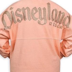 Disneyland Spirit Jersey for Adults – Peach Rose Gold Glitter